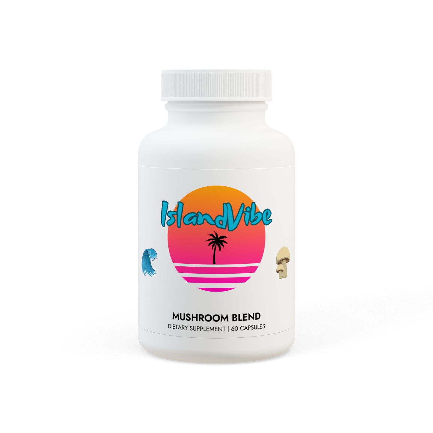 Mushroom Blend Supplement (60 Capsules) IslandVibe Wellness