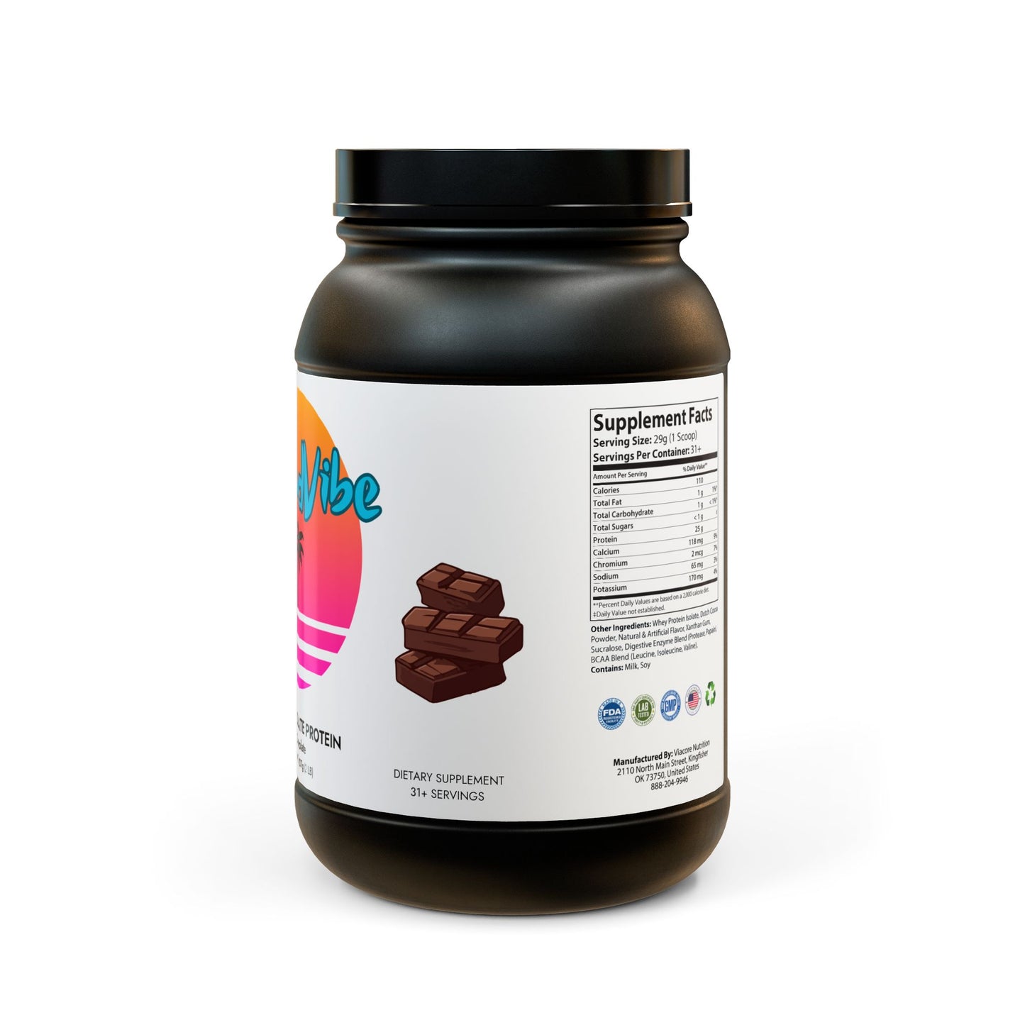 Whey Isolate Protein Supplement (907g, 2lb) IslandVibe Wellness - Coco Kick