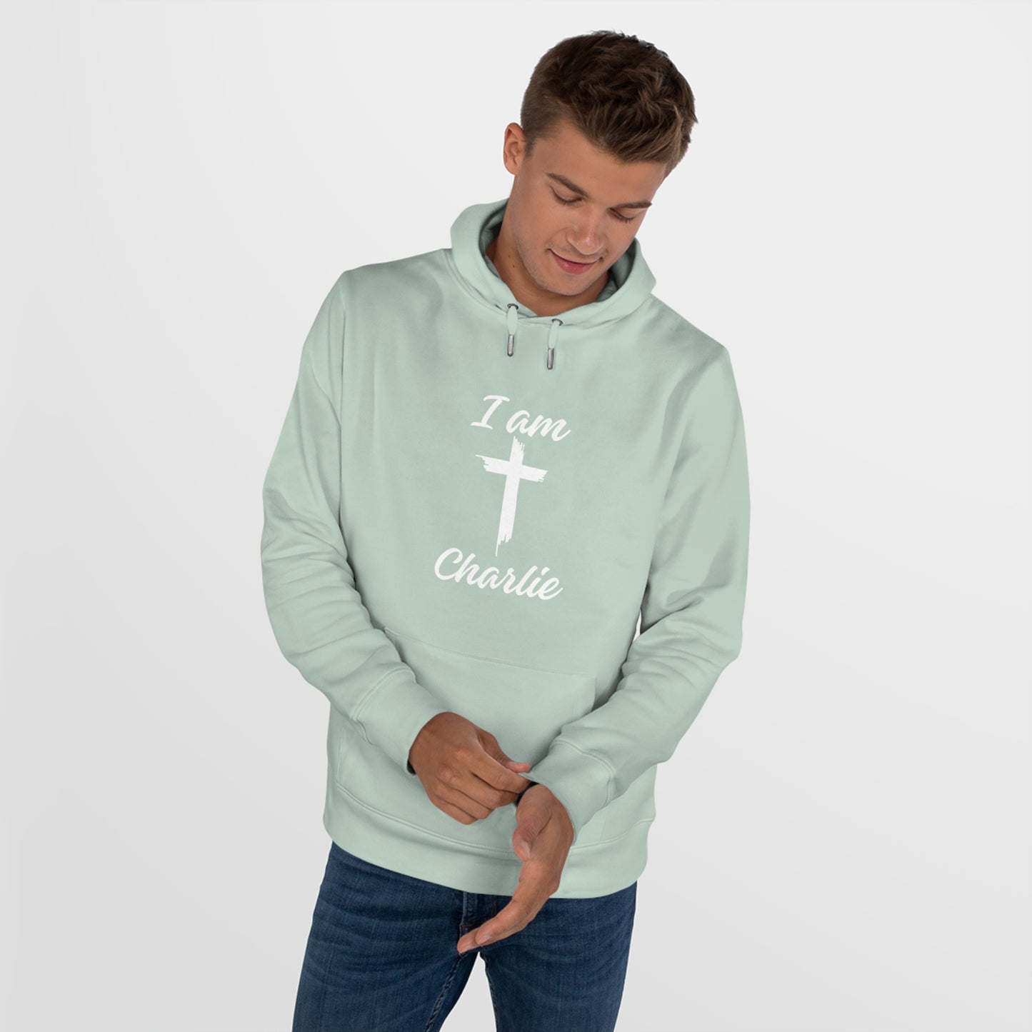 I Am Charlie Sweatshirt, Christian Hoodie, Faith-Based Apparel, Unique Gift for Him/Her - Unisex King Hooded Sweatshirt