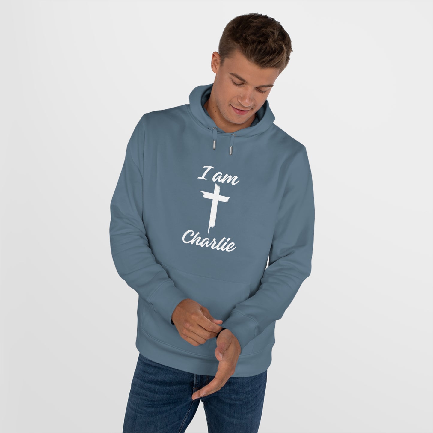 I Am Charlie Sweatshirt, Christian Hoodie, Faith-Based Apparel, Unique Gift for Him/Her - Unisex King Hooded Sweatshirt