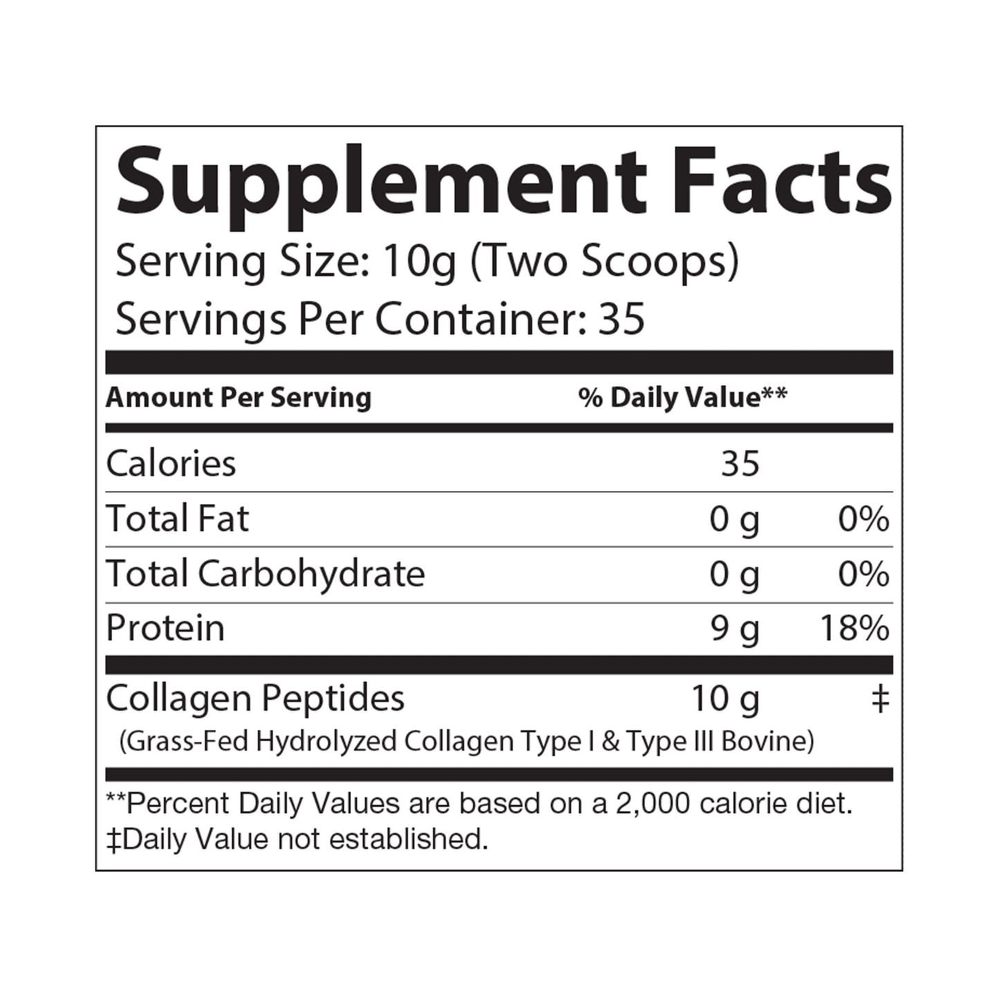 Collagen Peptides Type I & III Supplement (350g, 12.3oz) IslandVibe Wellness