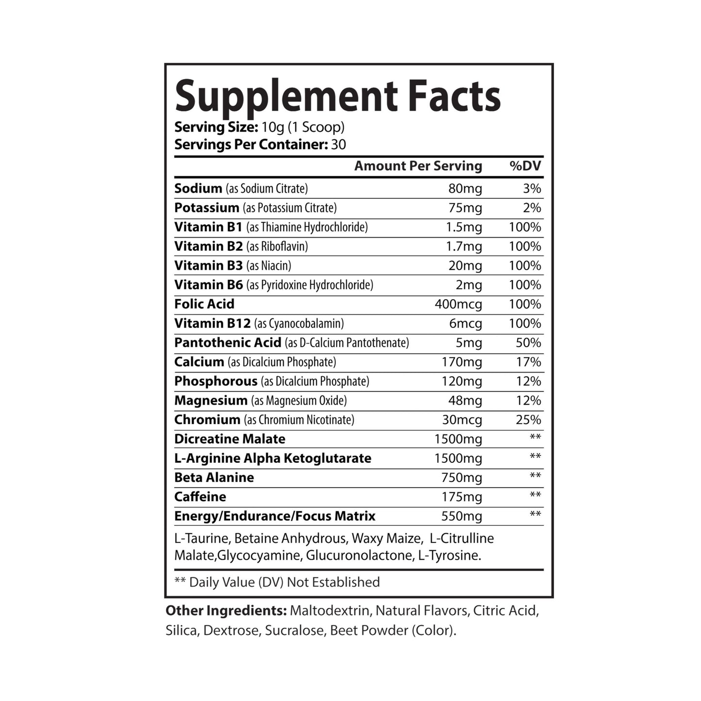 Pre-Workout Supplement, Watermelon (300g, 10.58oz) IslandVibe Wellness - Melon Madness