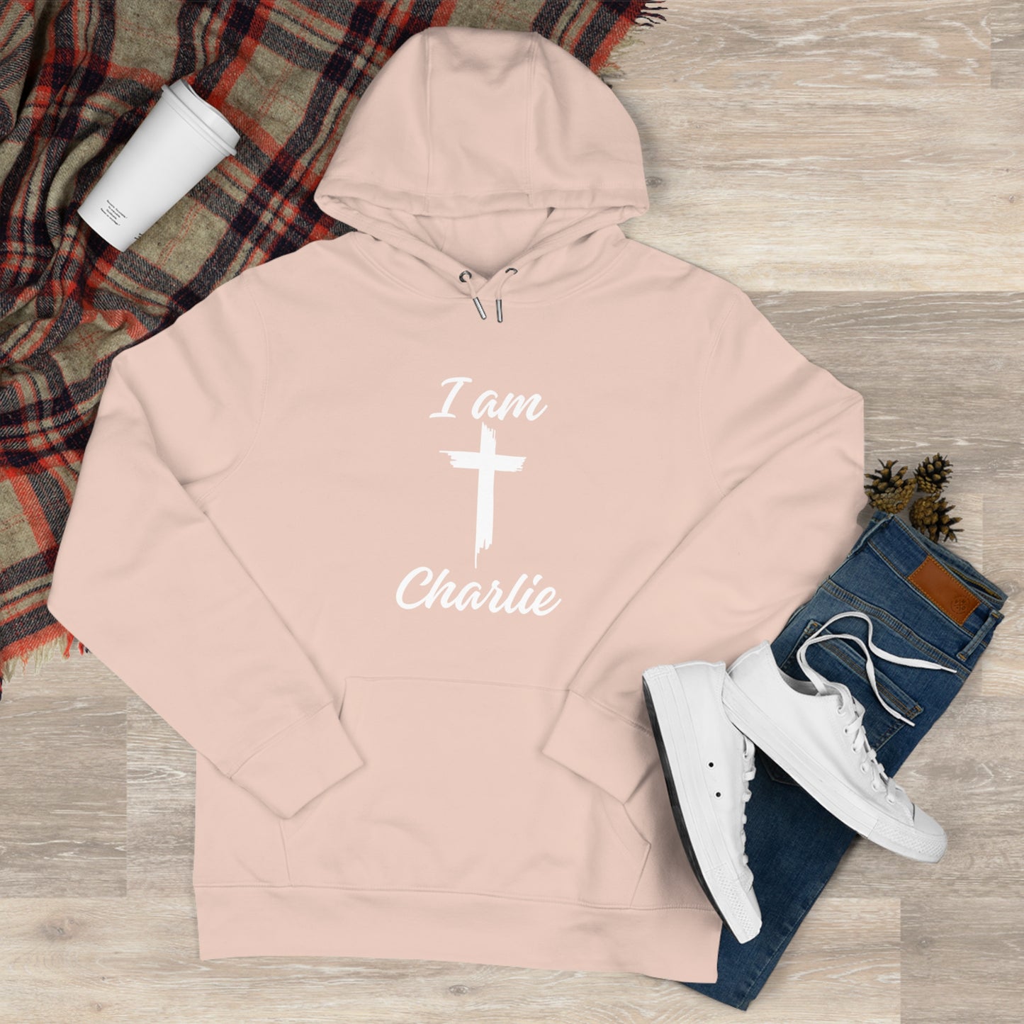 I Am Charlie Sweatshirt, Christian Hoodie, Faith-Based Apparel, Unique Gift for Him/Her - Unisex King Hooded Sweatshirt
