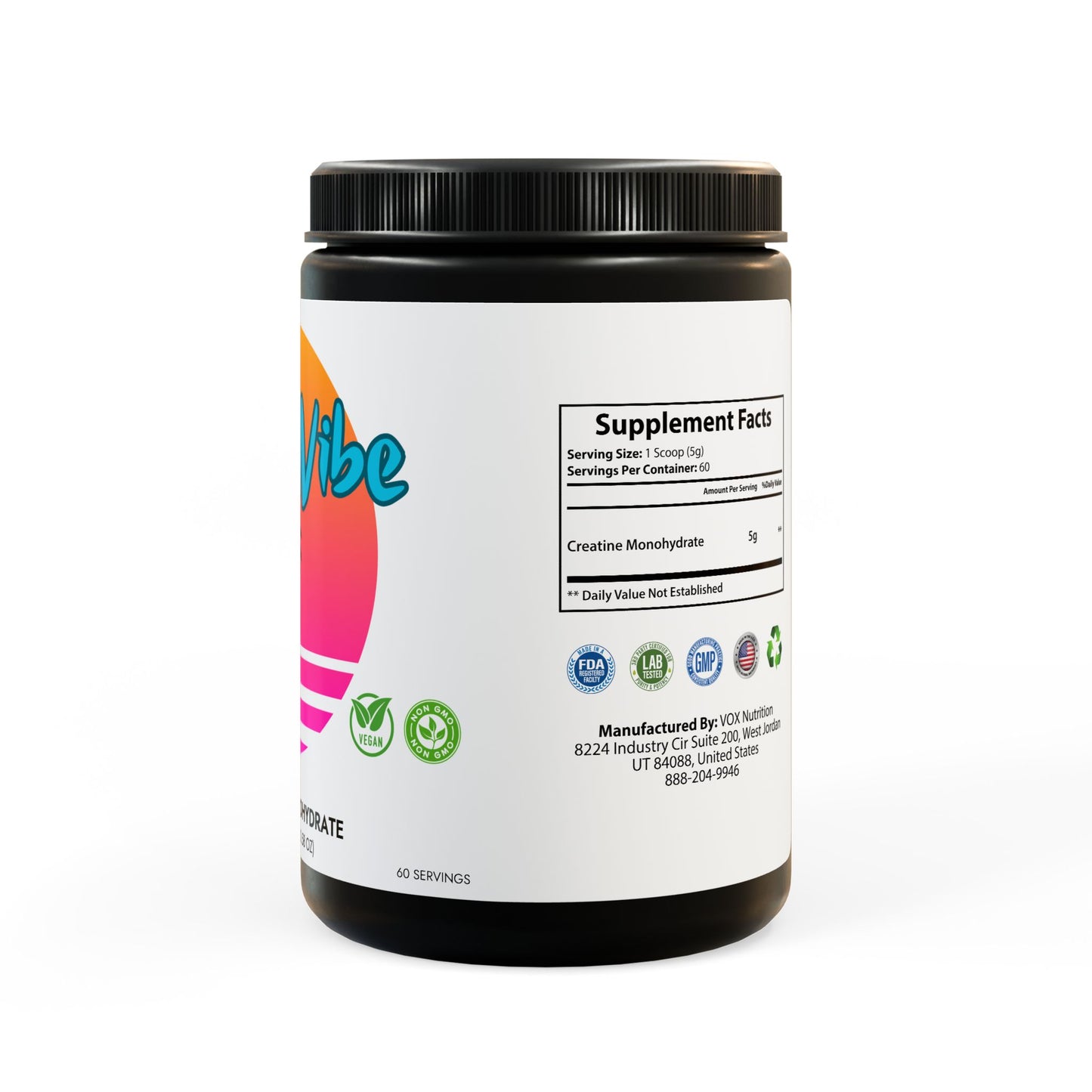 Creatine Monohydrate Supplement (300g, 10.58oz) IslandVibe Wellness