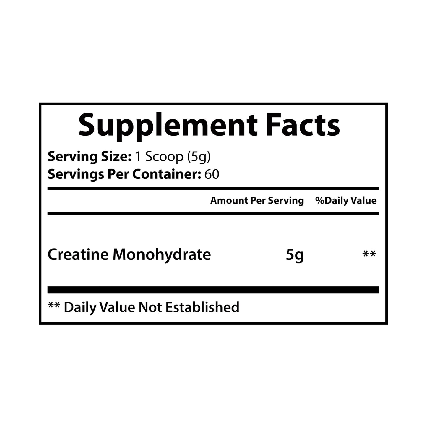 Creatine Monohydrate Supplement (300g, 10.58oz) IslandVibe Wellness