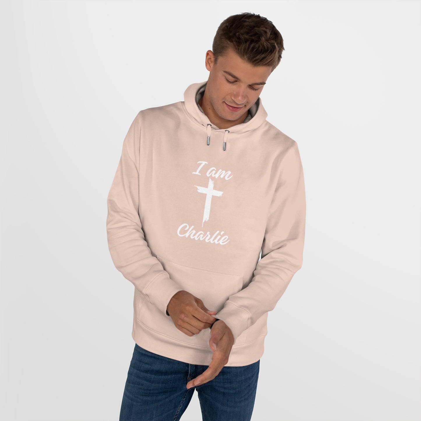 I Am Charlie Sweatshirt, Christian Hoodie, Faith-Based Apparel, Unique Gift for Him/Her - Unisex King Hooded Sweatshirt