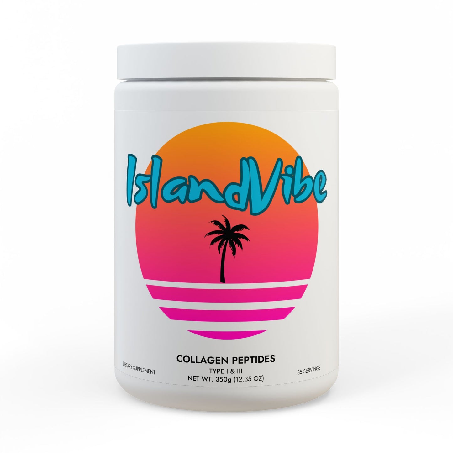 Collagen Peptides Type I & III Supplement (350g, 12.3oz) IslandVibe Wellness