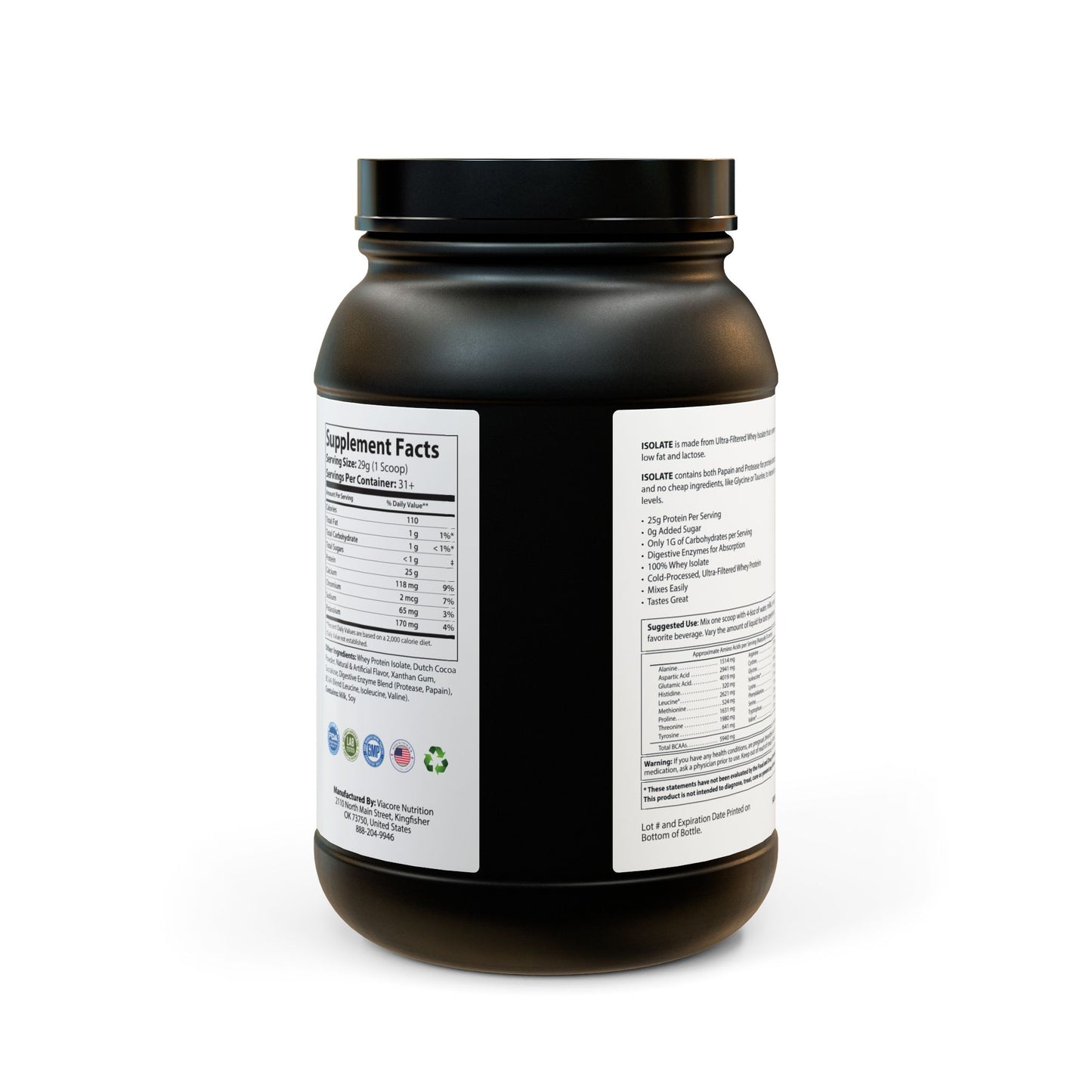 Whey Isolate Protein Supplement (907g, 2lb) IslandVibe Wellness - Coco Kick