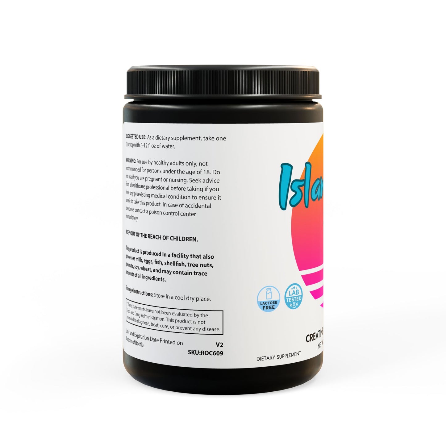 Creatine Monohydrate Supplement (300g, 10.58oz) IslandVibe Wellness