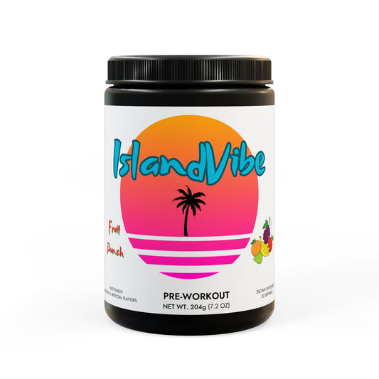 Pre-Workout Supplement, Fruit Punch (204g, 7.1oz) IslandVibe Wellness - Fruit Punch
