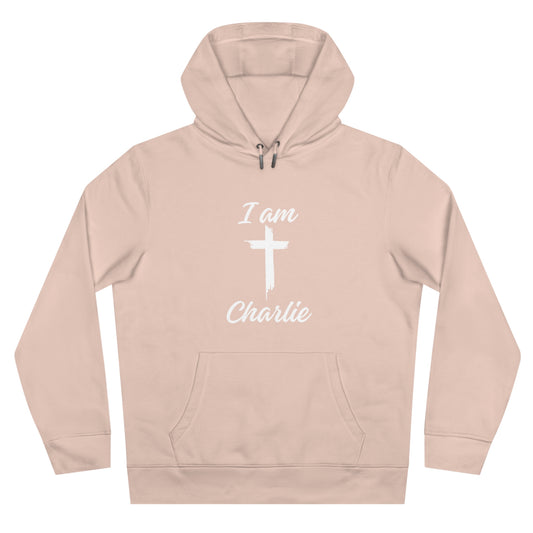 I Am Charlie Sweatshirt, Christian Hoodie,  Faith-Based Apparel, Unique Gift for Him/Her - Unisex King Hooded Sweatshirt