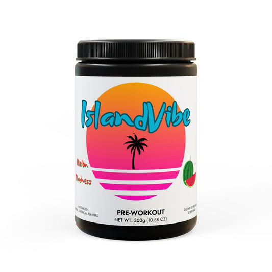 Pre-Workout Supplement, Watermelon (300g, 10.58oz) IslandVibe Wellness - Melon Madness